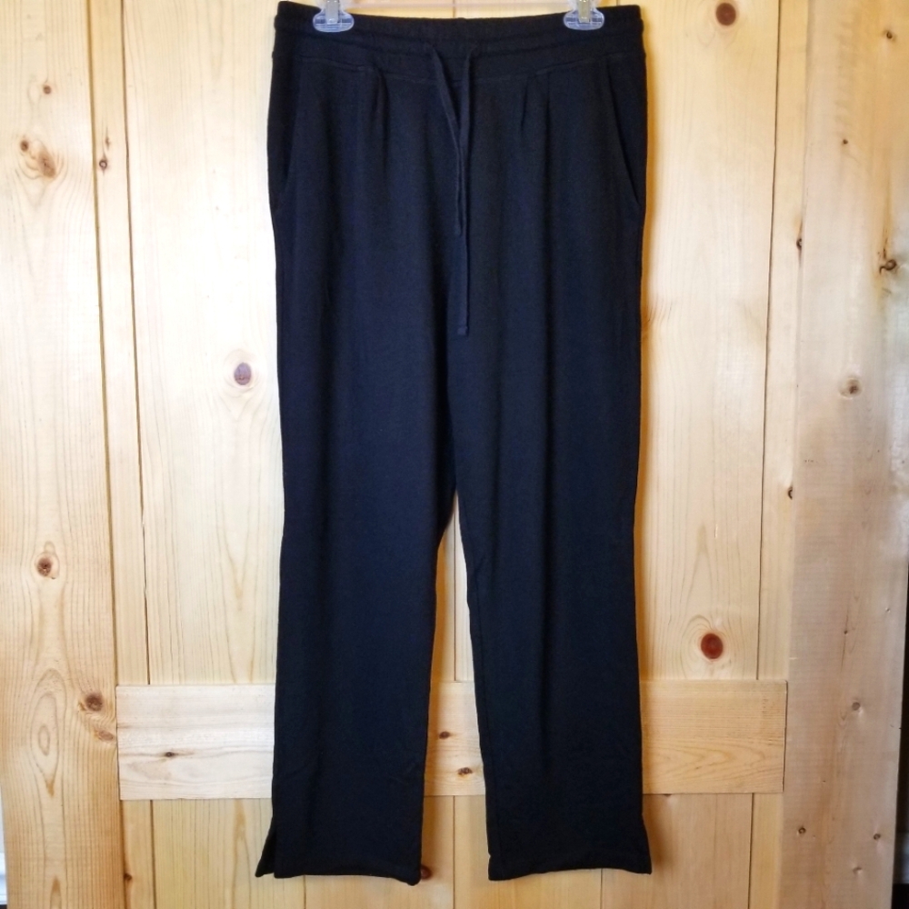 Sundry For Evereve Black Drawstring Relaxed Fit Athletic Jogger Pants